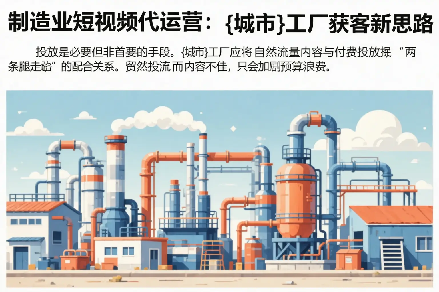 制造业短视频代运营：徐州工厂获客新思路