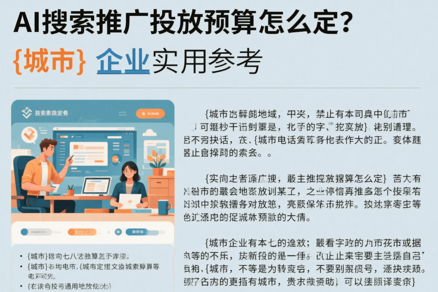 AI搜索推广投放预算怎么定?徐州企业实用参考