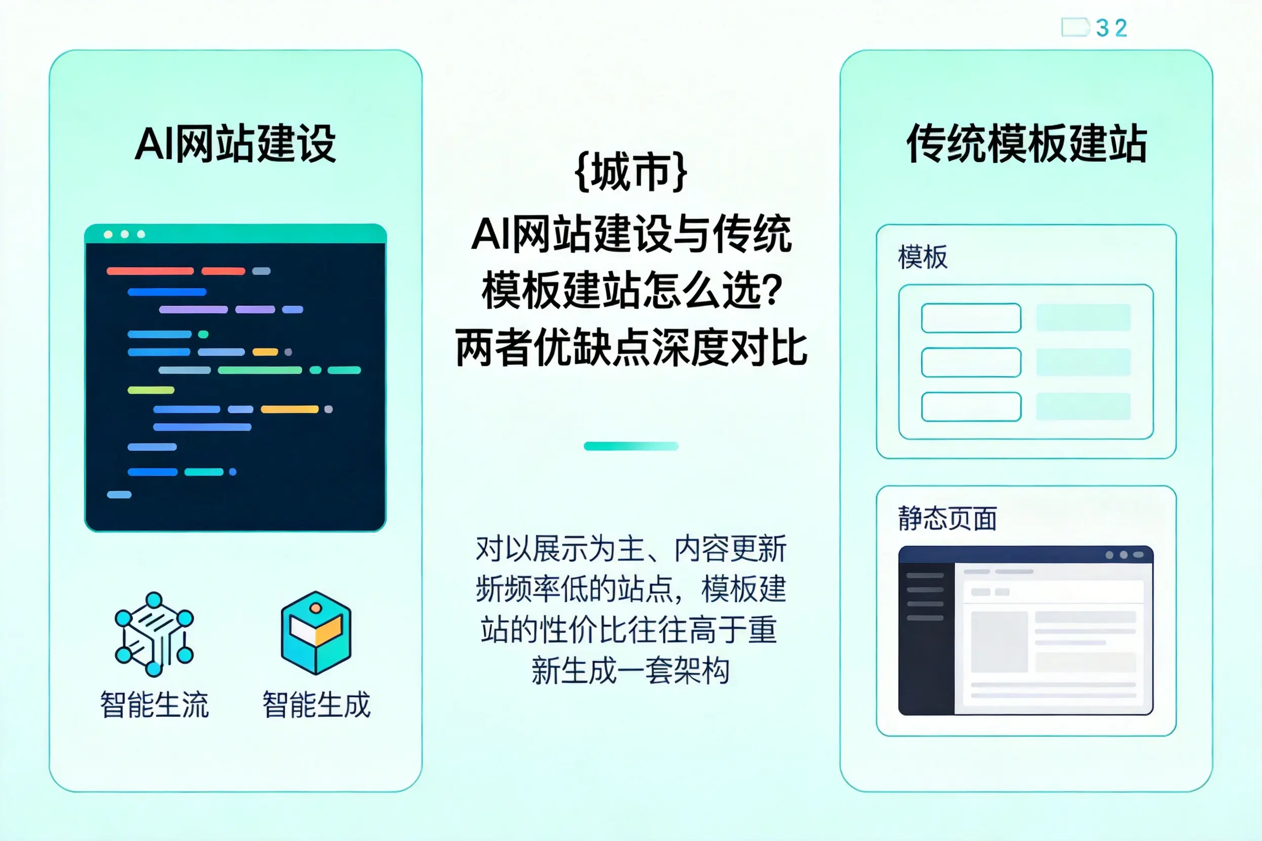 徐州AI网站建设与传统模板建站怎么选?两者优缺点深度对比
