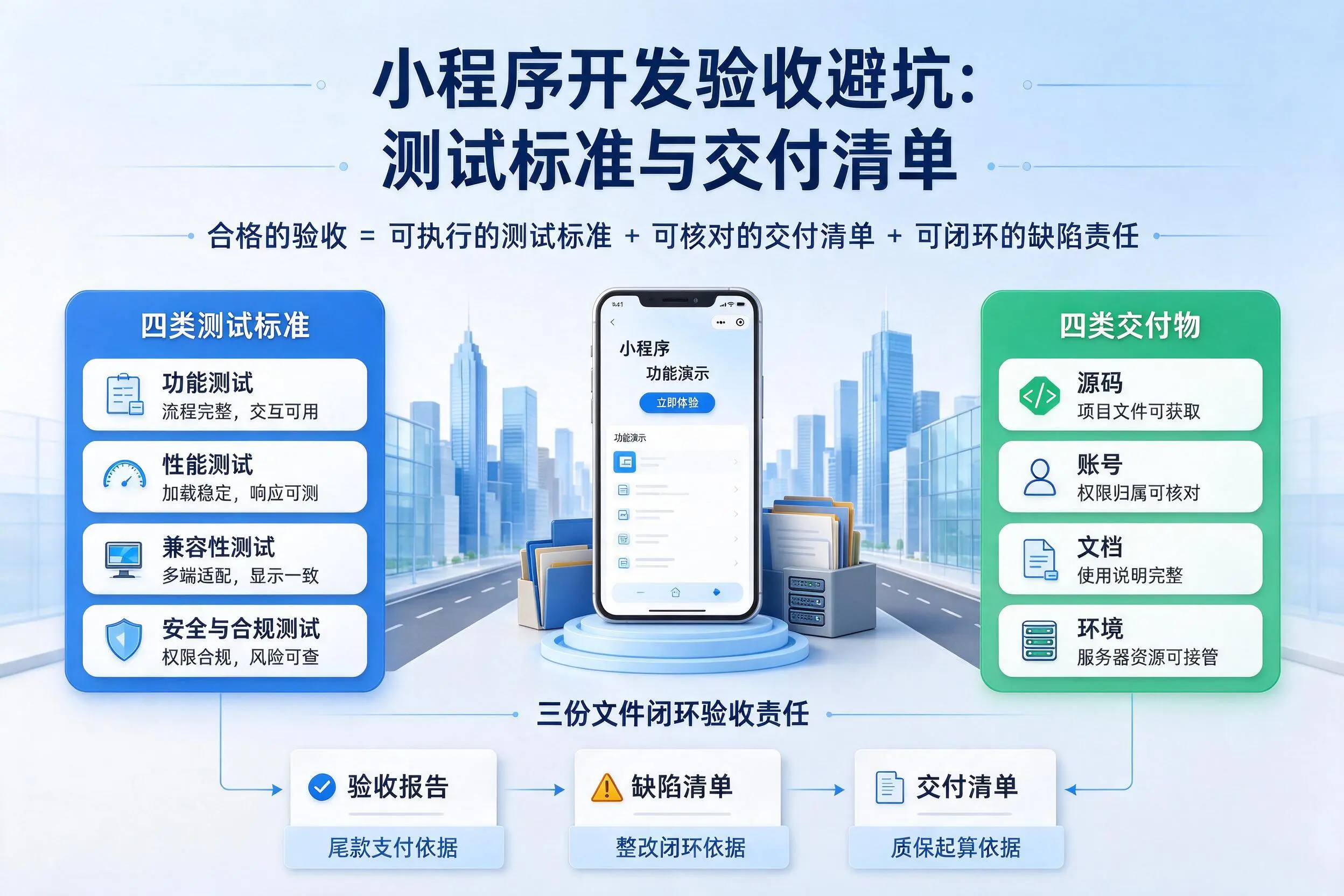 徐州小程序开发验收避坑:测试标准与交付清单