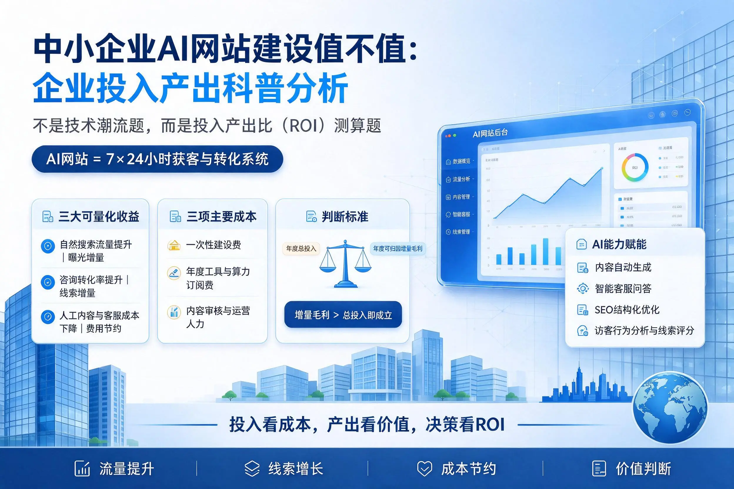 中小企业AI网站建设值不值：徐州企业投入产出科普分析
