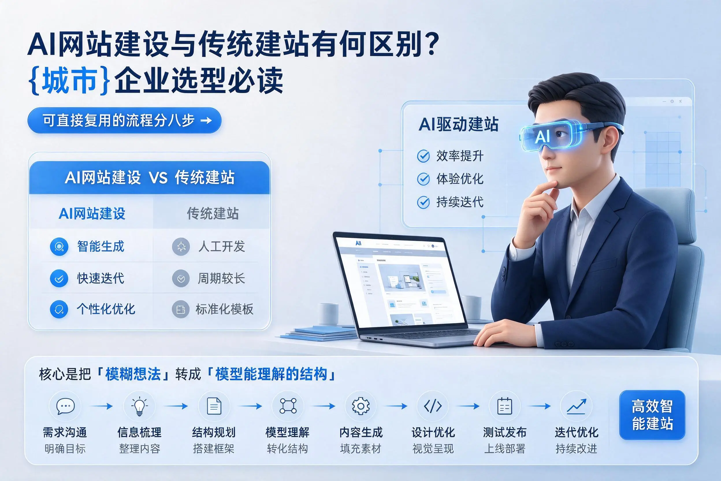AI网站建设与传统建站有何区别？徐州企业选型必读