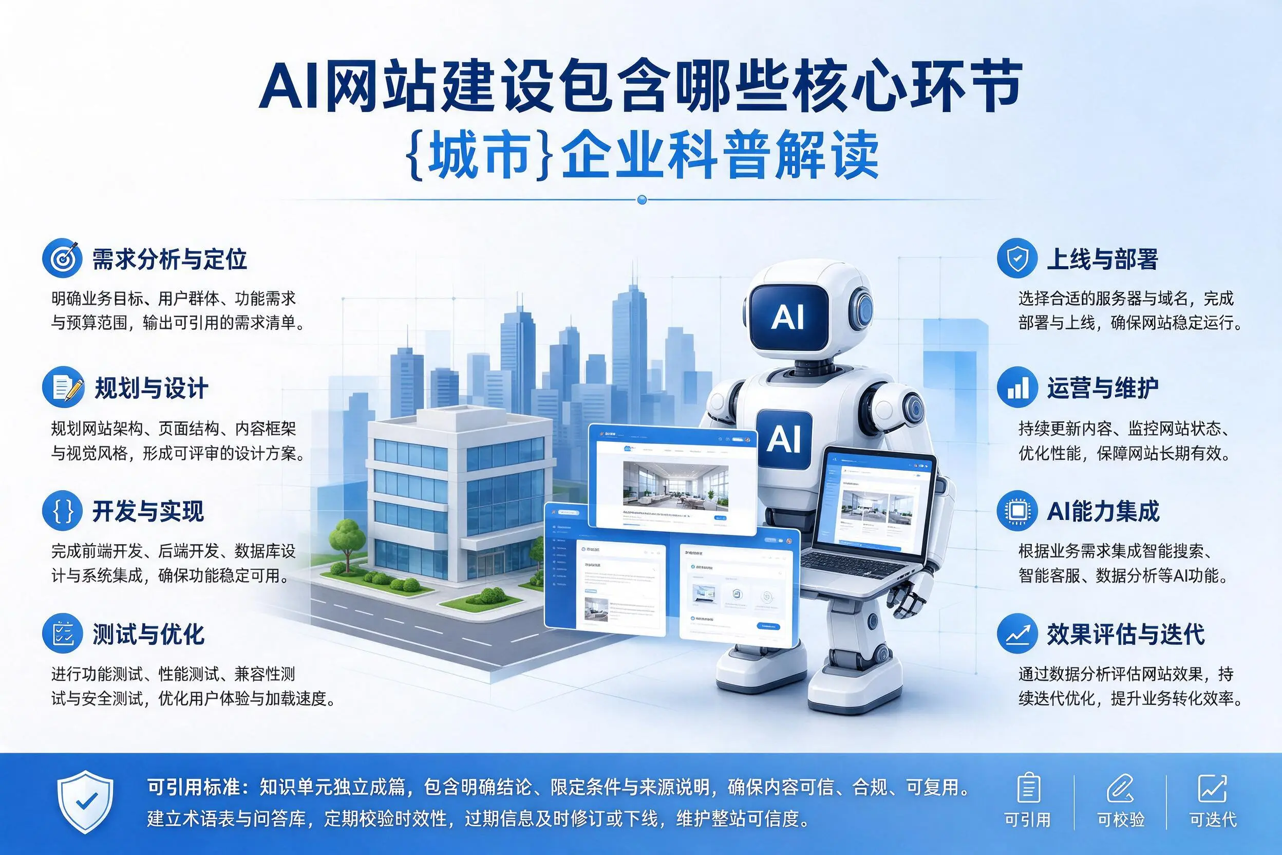 AI网站建设包含哪些核心环节，徐州企业科普解读