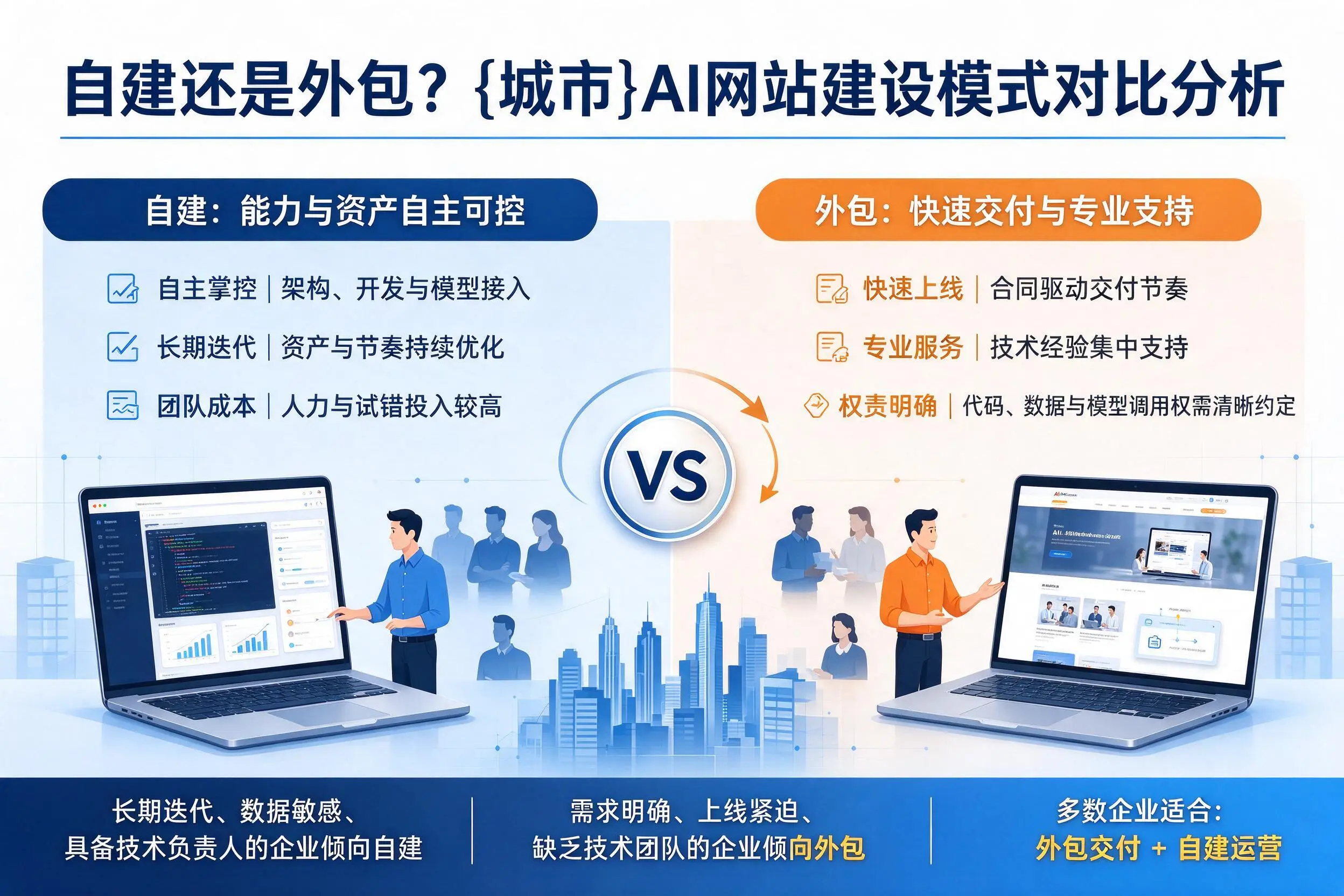 自建还是外包？徐州AI网站建设模式对比分析