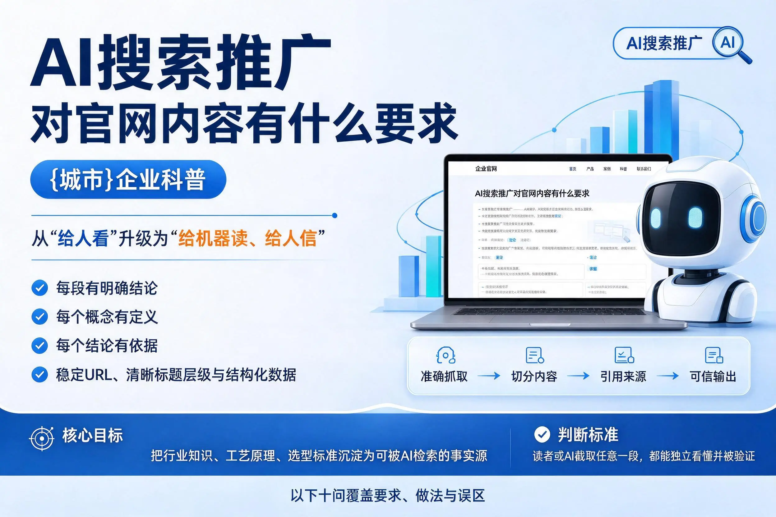 AI搜索推广对官网内容有什么要求,徐州企业科普